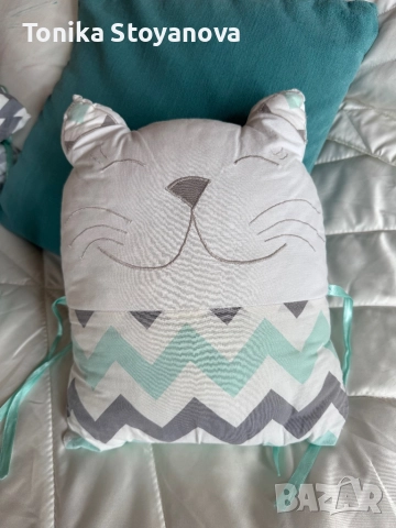 Обиколник / възглавници за детска кошара, снимка 3 - Спално бельо и завивки - 52561787