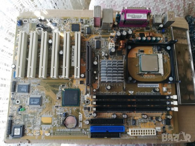 Дънна платка Asus P4PE-X Socket 478 CPU+FAN, снимка 4 - Дънни платки - 32506547