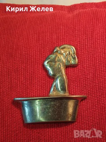 СИМПАТИЧНА СТАРА БРОНЗОВА АПЛИКАЦИЯ ЗНАК за ДАМСКА БАНЯ 47089, снимка 9 - Декорация за дома - 46801377