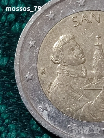 Монета 2€ Сан Марино , снимка 6 - Нумизматика и бонистика - 52821172