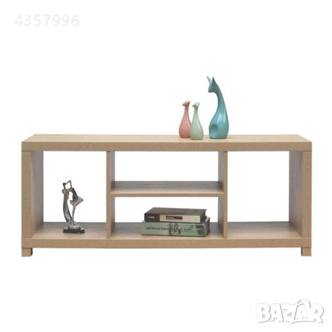 Декоративен шкаф за телевизор, Дърво, Светло кафяв 