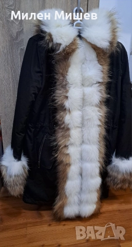 Палто с естествен пух