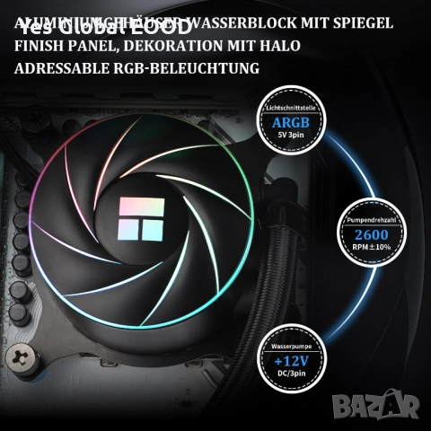 Thermalright Aqua Elite 360 ARGB AIO водно охлаждане за CPU, снимка 2 - Други - 53153321