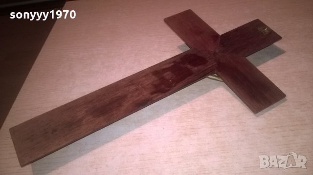 МАСИВЕН КРЪСТ С ИСУС-ВНОС АНГЛИЯ-40Х22СМ, снимка 16 - Колекции - 27436182