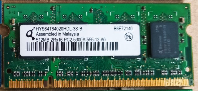 DDR2 - 512 mb- лаптоп-3лв/бр., снимка 4 - RAM памет - 37190506