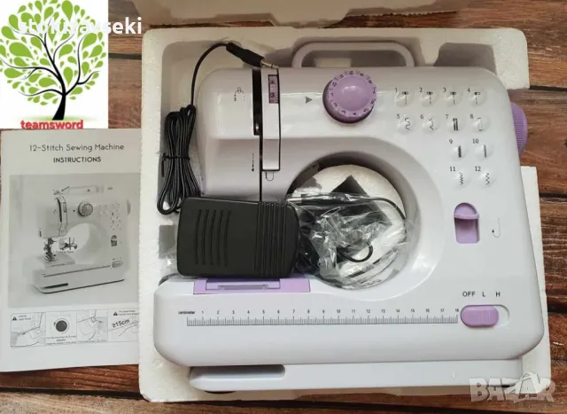 Мини шевна машина с 12 различни вида шевове SM-505A, снимка 1