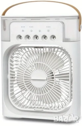 Преносим въздушен 3 в 1 охладител,овлажнител,вентилатор с LED резервоар за вода 600 мл., снимка 3 - Друга електроника - 52137655