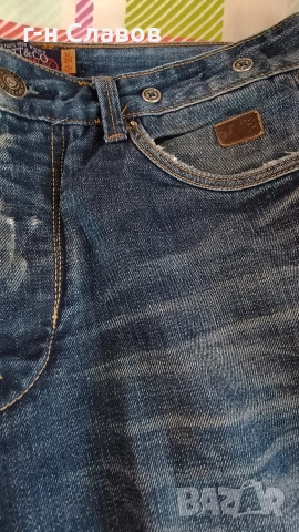 Дънки ALCOTT&CO / LEOX DENIM мъжки 2 броя, размер 36, снимка 12 - Дънки - 52689847