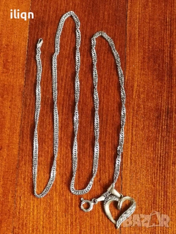 Сребърен синджир с висулка. 50см. Цена 28,99лв. За Севлиево безплатна доставка., снимка 2 - Колиета, медальони, синджири - 51218597