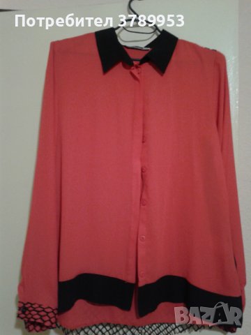 Дамска риза с интересен гръб с мрежа р-р 40