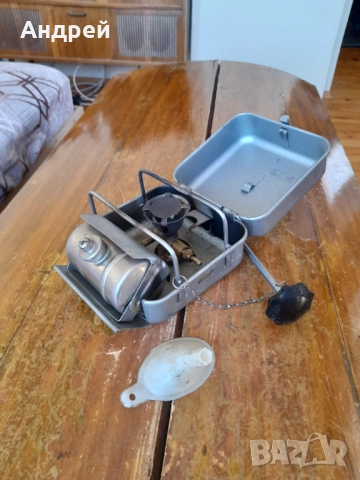 Стар туристически бензинов котлон,примус, снимка 3 - Други ценни предмети - 52065683