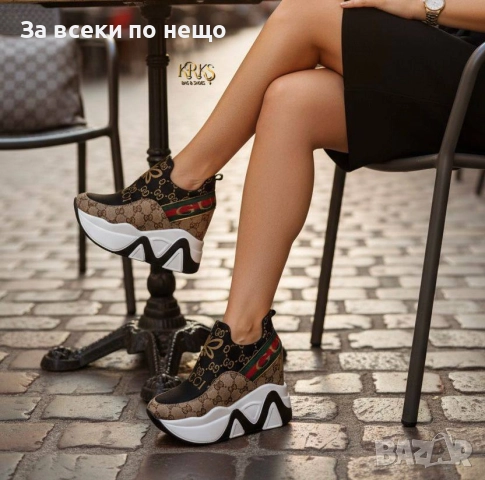 Gucci Дамски Маратонки На Платформа👟Дамски Спортни Обувки Гучи - Налични Различни Цветове Код SK311, снимка 5 - Маратонки - 52598581