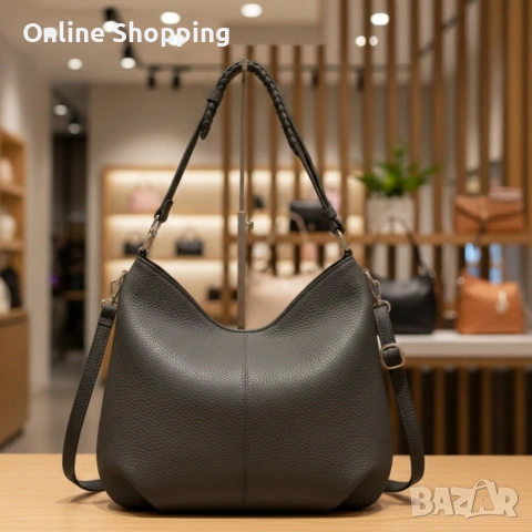 Елегантна дамска чанта от еко кожа – стил и практичност за всеки ден, снимка 8 - Чанти - 53270400