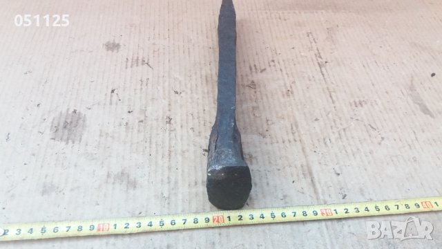масивна кована кама, клин секач, снимка 10 - Антикварни и старинни предмети - 37757670