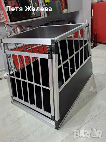Алуминиева клетка за куче JUSKYS/GERMANY (90/70/66см), снимка 5 - За кучета - 53585052