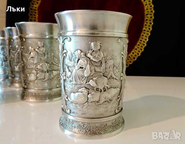 Калаена чаша 300 мл.,халба,уникални селски картини. , снимка 10 - Антикварни и старинни предмети - 37417805