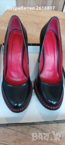 Дамски обувки черни 37, снимка 9 - Дамски обувки на ток - 44874758