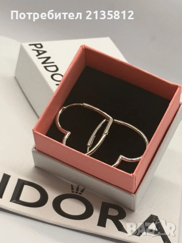 Обеци Пандора Pandora , снимка 4 - Обеци - 53066256