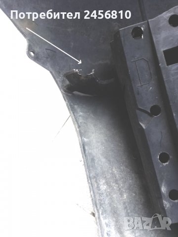 Задна броня за Renault Scenic 1, фаза 1, черна, снимка 3 - Части - 40078283