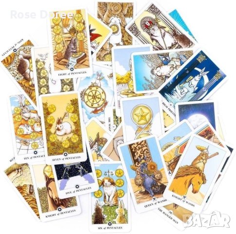 lunalapin заешко таро карти реплика, снимка 4 - Карти за игра - 43216471