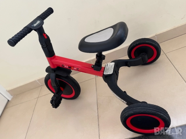 CHIPOLINO ТРИКОЛКА/БАЛАНС 2 В 1 "СМАРТИ" ЧЕРВЕНА, снимка 5 - Детски велосипеди, триколки и коли - 51794261