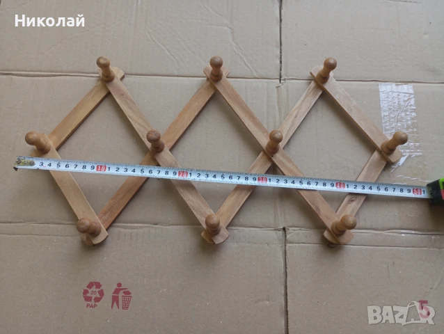 Ретро дървена закачалка , снимка 3 - Закачалки - 51094470