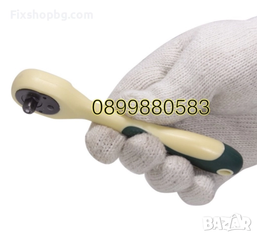 Гумирана тресчотка антикорозионна 1/4-72 зъба Rockforce, снимка 4 - Гедорета - 51542813