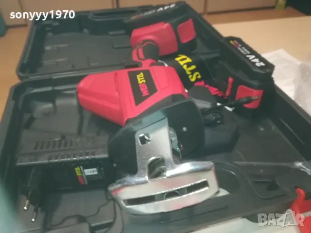 WER STIL-24V LI-ION РЕЗАЧ-ТРИОН С ДВЕ БАТЕРИЙ И ЗАРЯДНО 1010241716, снимка 5 - Други инструменти - 47536939