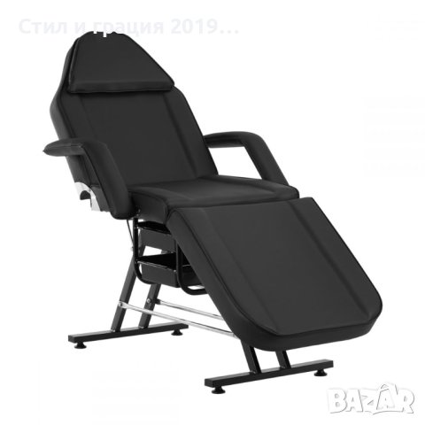 Фиксирана кушетка Sillon 180 х 60/85 х 68 см - бяла/черна, снимка 5 - Кушетки - 43848531