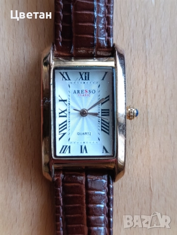 златист дамски кварцов часовник Aresso Classic, снимка 3 - Дамски - 52848730