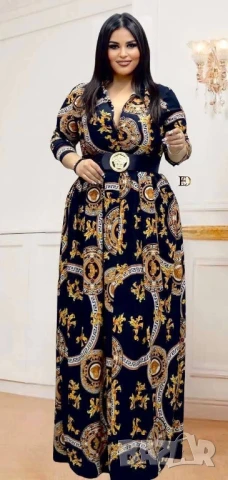 дълги рокли тип риза versace valentino garavani christian dior dolce gabbana louis vuitton , снимка 14 - Рокли - 50574326