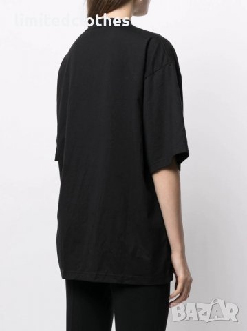 BALENCIAGA White Signature Styles Print Oversized Дамска / Мъжка Тениска size XS (L), снимка 3 - Тениски - 33457010
