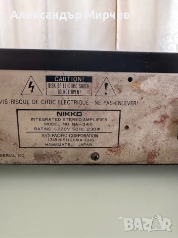 Nikko NA-340, снимка 6 - Ресийвъри, усилватели, смесителни пултове - 50963063