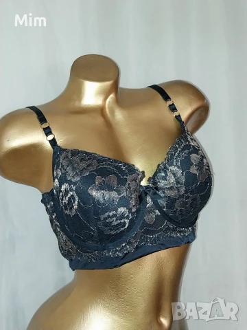 hunkemoller 85 D Черен дантелен сутиен, снимка 3 - Бельо - 51058800