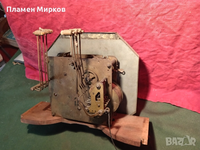 Механизъм от стар английски уестминстърски часовник, снимка 5 - Антикварни и старинни предмети - 52592146