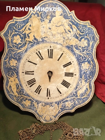Много стар стенен часовник, снимка 2 - Антикварни и старинни предмети - 53193651