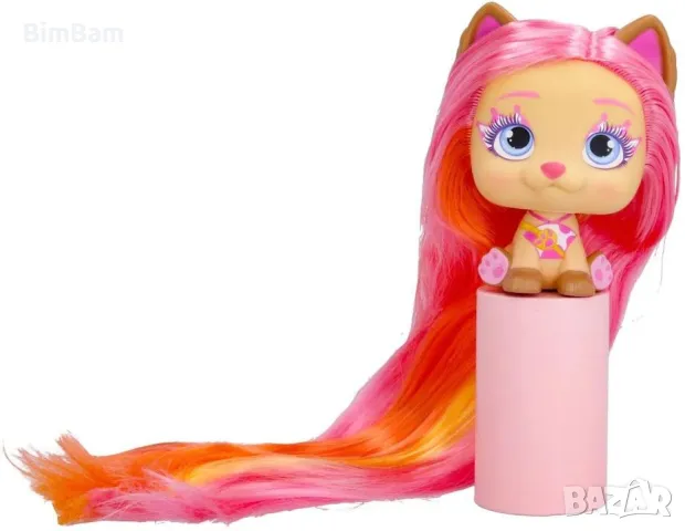 Mодно кученце за прически с много дълга коса и аксесоари I Love VIP Pets Bow Power / Шиара, снимка 4 - Фигурки - 48410486