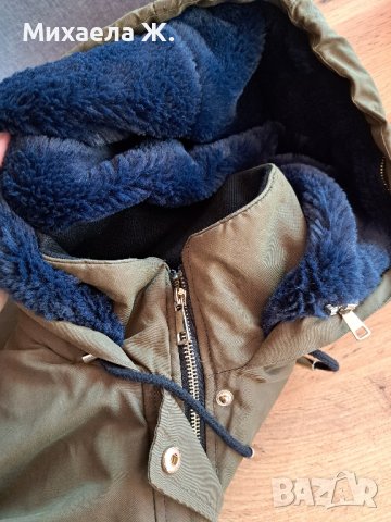 Зимна парка Zara S размер+подарък шал, снимка 6 - Якета - 43460074