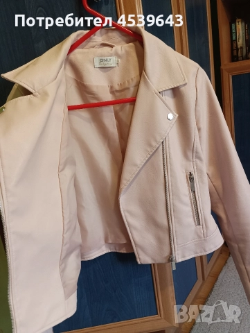 Кожено байкър яке Only, снимка 4 - Якета - 52948725