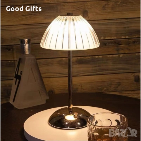 Безжична LED настолна лампа с 3 регулируеми цвята на светлината, снимка 9 - Лед осветление - 52236481