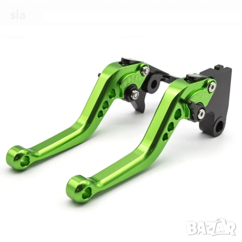 Ръчки за мотор, 17,7см, 2бр, За съединител и спирачка, зелени