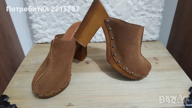 Обувки от естеств.велур и кожа. Италия., снимка 2 - Дамски обувки на ток - 50703107