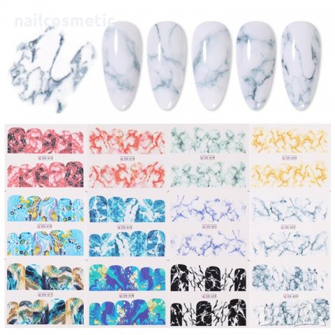 ВОДНИ СТИКЕРИ ЗА МАНИКЮР 12 В 1 - 57