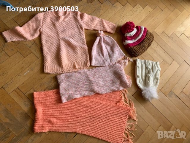 Плетени дрехи, снимка 2 - Шапки, шалове и ръкавици - 43233254