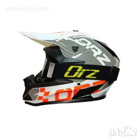Каска Крос/Атв/Мотор с Очила ORZ комплект 4-ри цвята, снимка 11 - Аксесоари и консумативи - 49332772