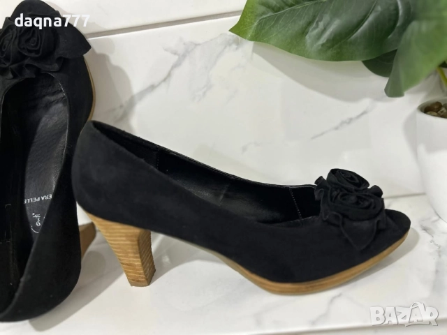 Andrea Conti VERA PELLE обувки Естествен велур Номер 41 Стелка 27 см, снимка 10 - Дамски елегантни обувки - 51764076