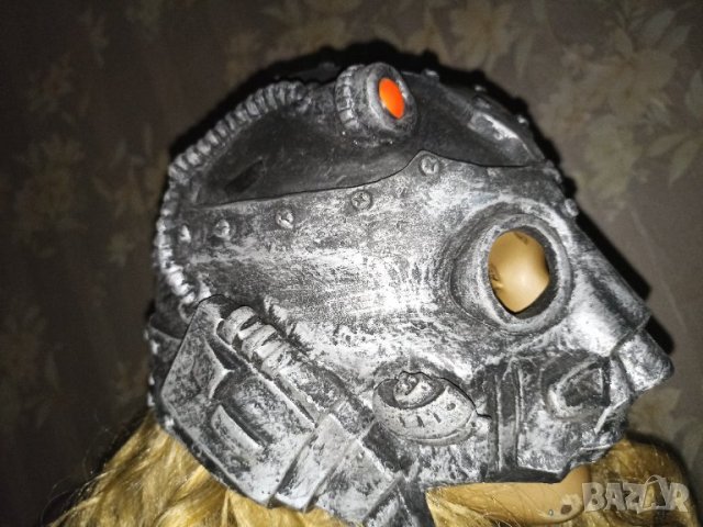 Гумена сребриста маска - каска за парти, Хелоуин и др. , снимка 8 - Други - 36742835