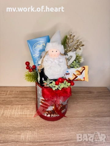 Коледна кутия за подарък , снимка 2 - Коледни подаръци - 52524240