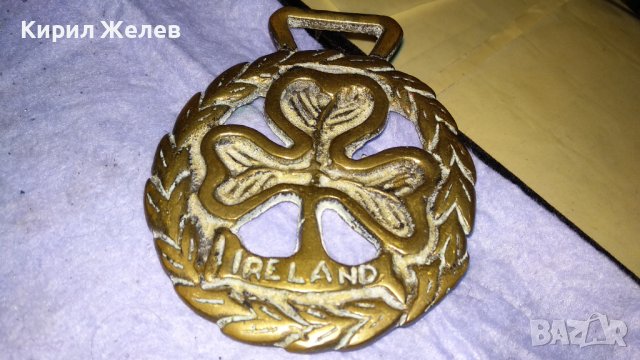 ДЕТЕЛИНА Старо БРОНЗОВО ДЕКОРАТИВНО АРТ ПАНО за СТЕНА ИРЛАНДИЯ 33991, снимка 7 - Декорация за дома - 38928086