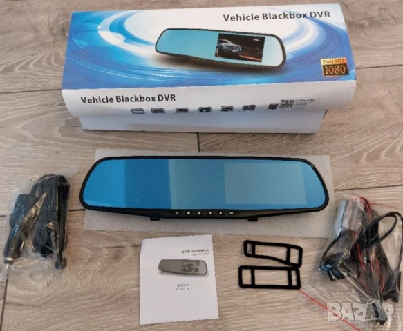 Видеорегистратор тип огледало за задно виждане + "задна камера" DVR JPG 1080 P -8Mpx
